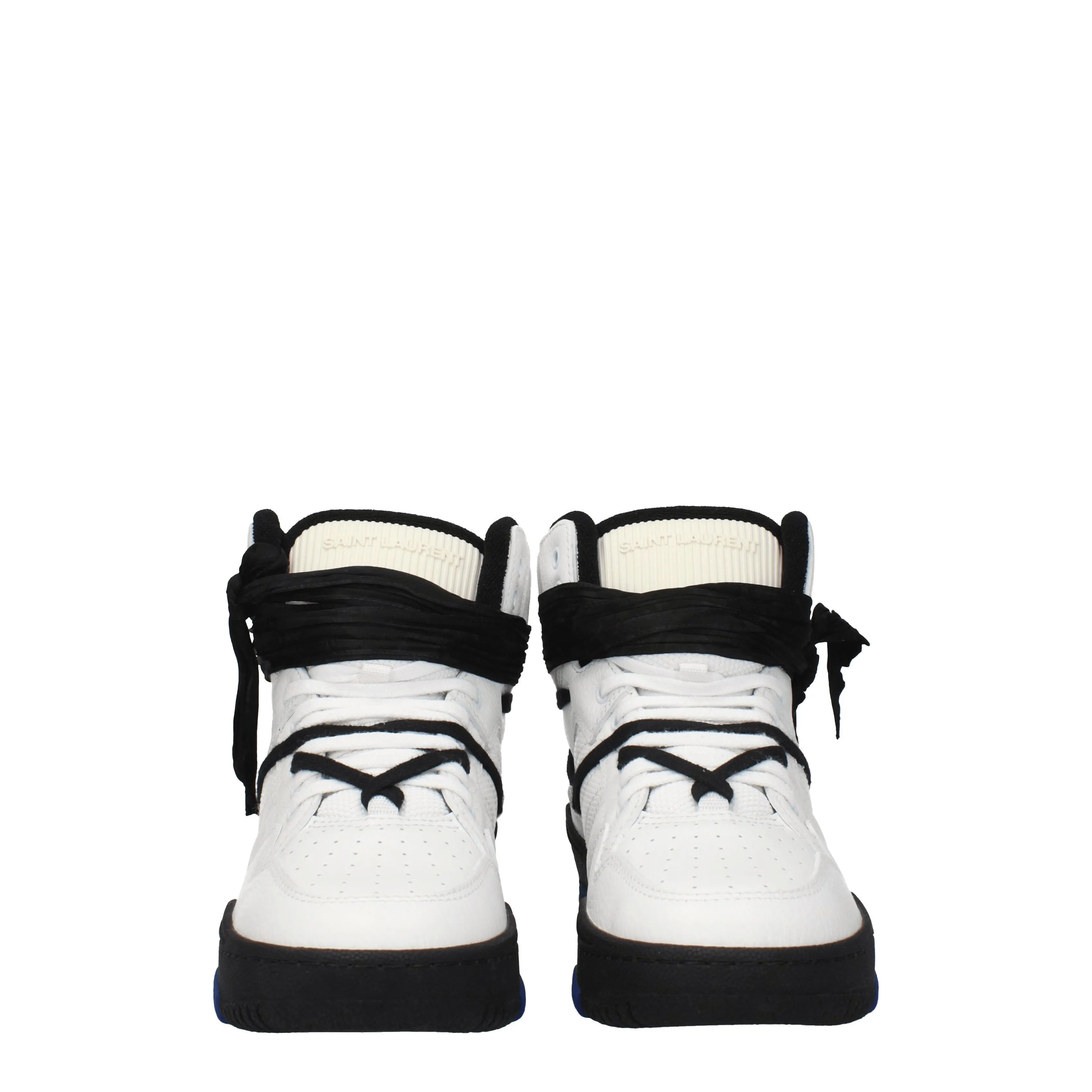 Saint Laurent Sneakers Uomo Pelle Bianco/Nero