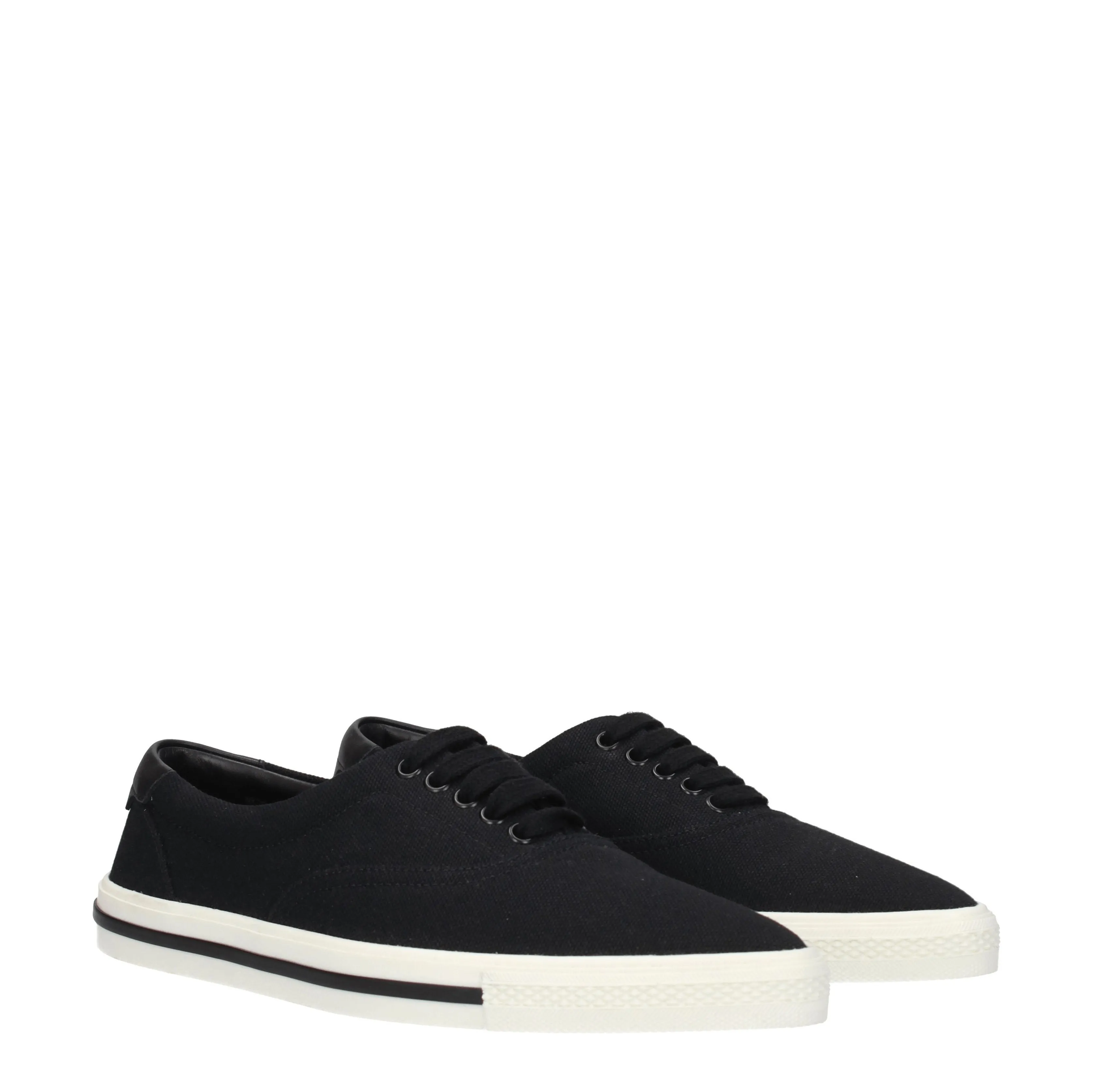 Saint Laurent Sneakers Uomo Tessuto Nero