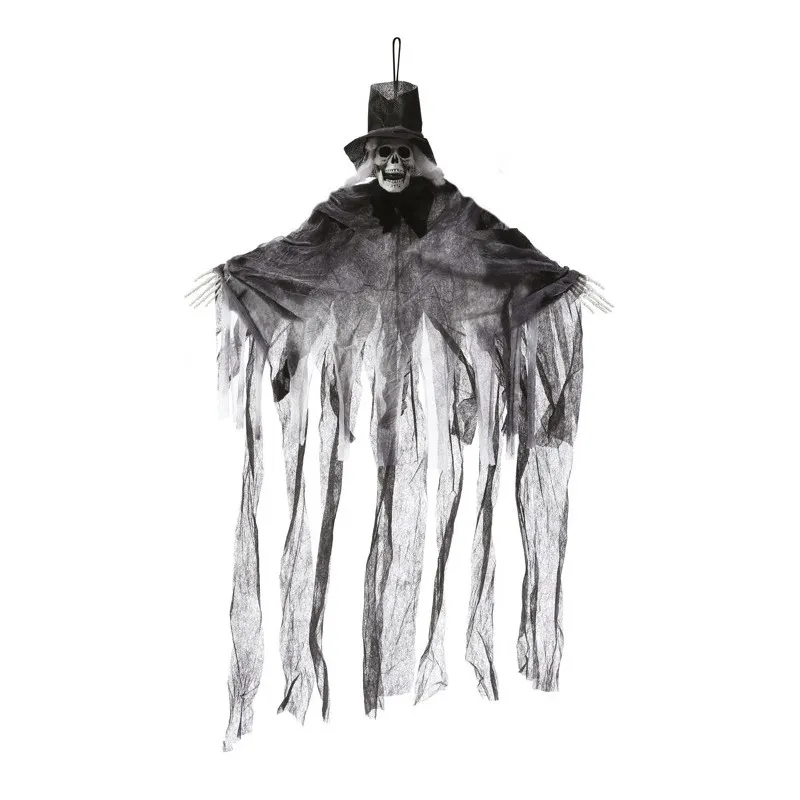 SCHELETRO PENDENTE 70CM HORROR ARTICOLI DECORATIVI SCHERZOSI PER FESTE DI HALLOWEEN E PARTY A TEMA MOSTRI SKELETON