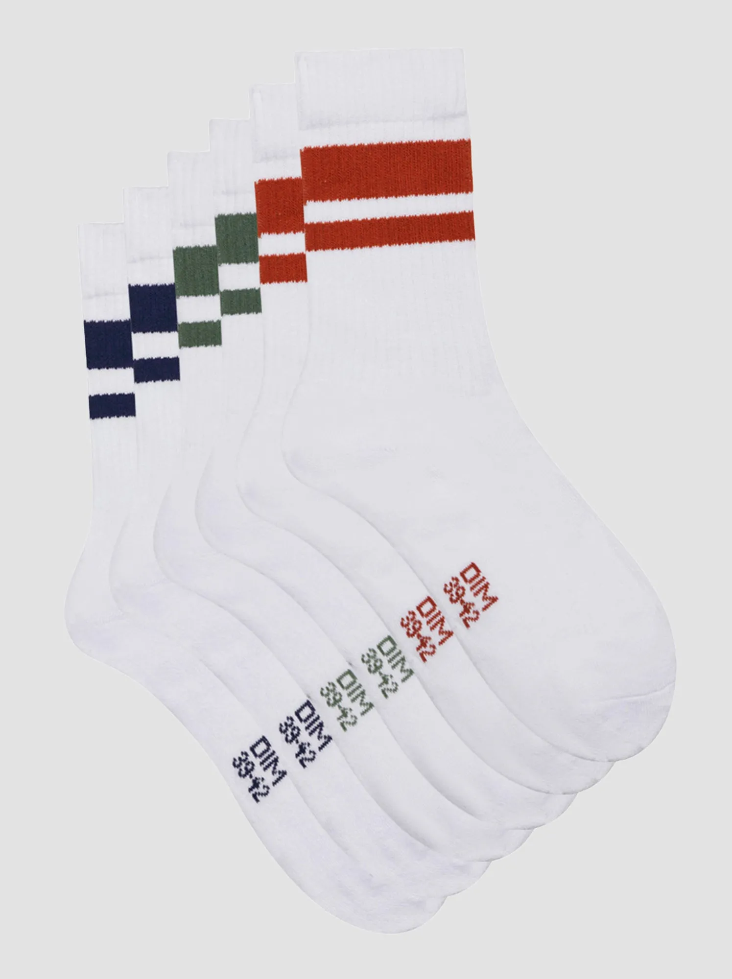 Set di 3 paia di calzini 'DIM' - BIANCO