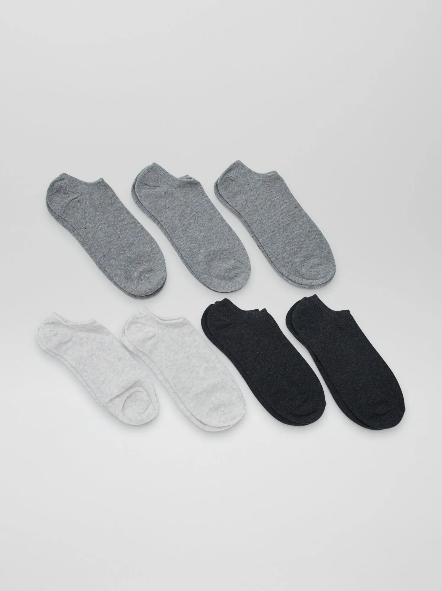Set di 4 paia di fantasmini - grigio