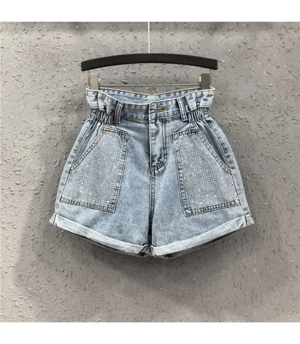 Shorts denim tasche sparkly