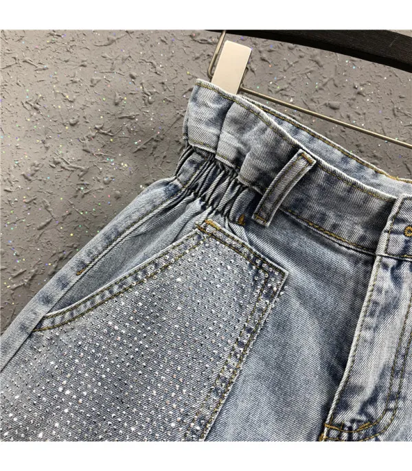 Shorts denim tasche sparkly