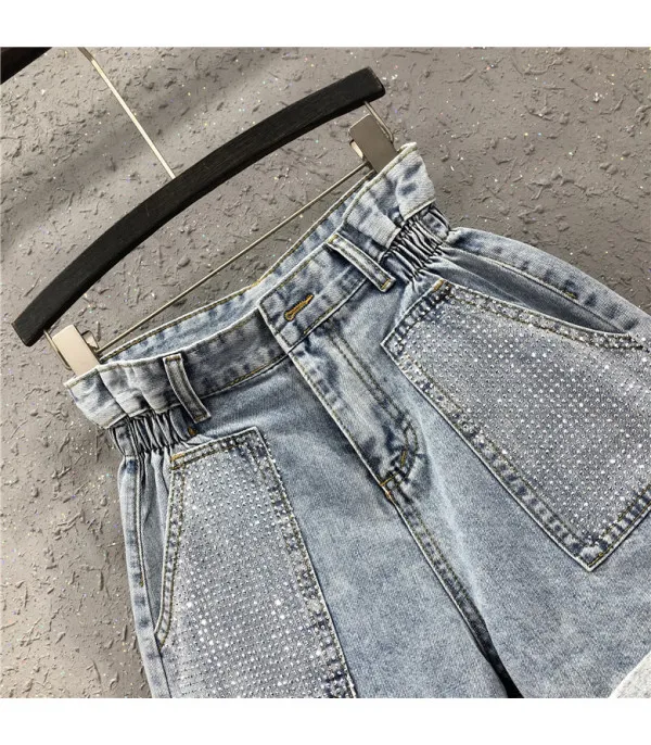 Shorts denim tasche sparkly