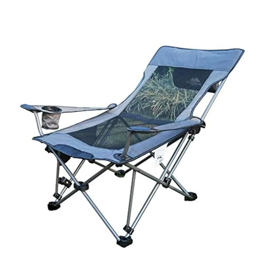 SJYDQ Sedia Pieghevole da Pesca, Regolabile Reclining Mesh Imbottito, Outdoor Hike, Beach Sgabello Portatile (Color : Orange) 15