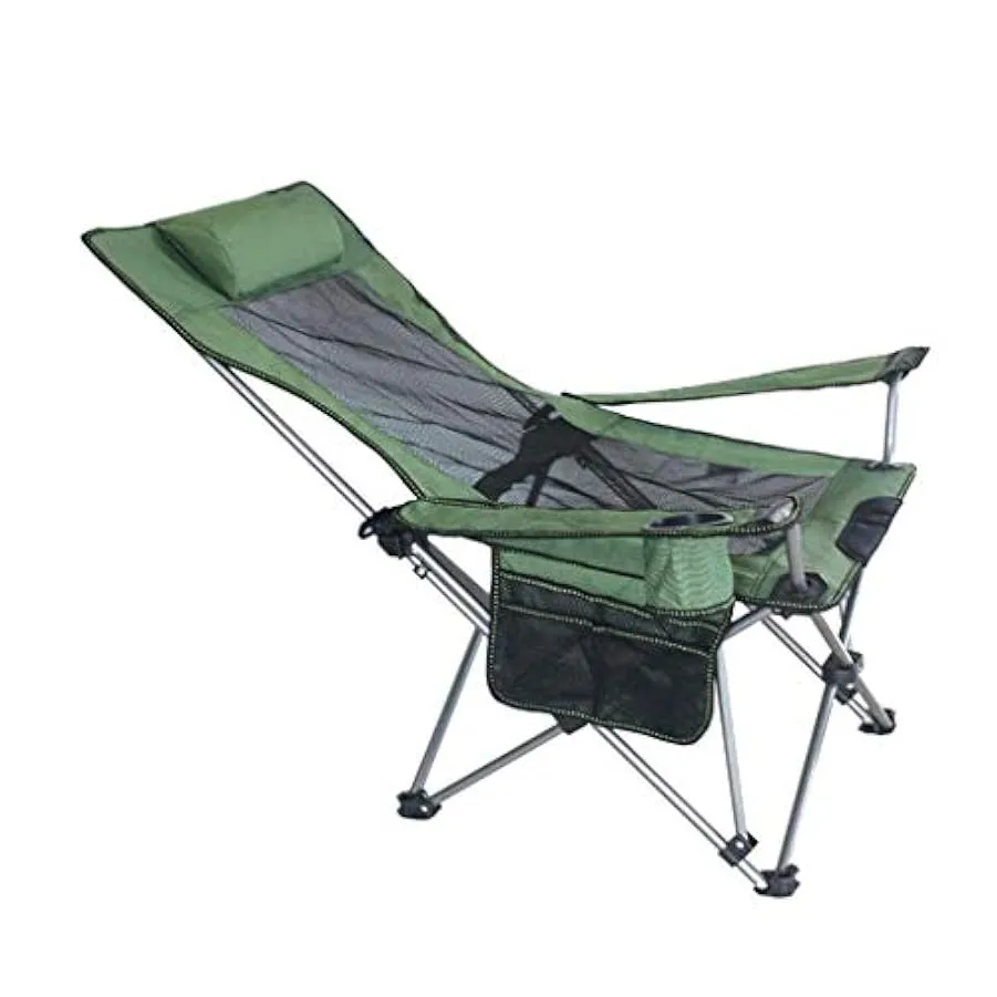 SJYDQ Sedia Pieghevole da Pesca, Regolabile Reclining Mesh Imbottito, Outdoor Hike, Beach Sgabello Portatile (Color : Orange) 15