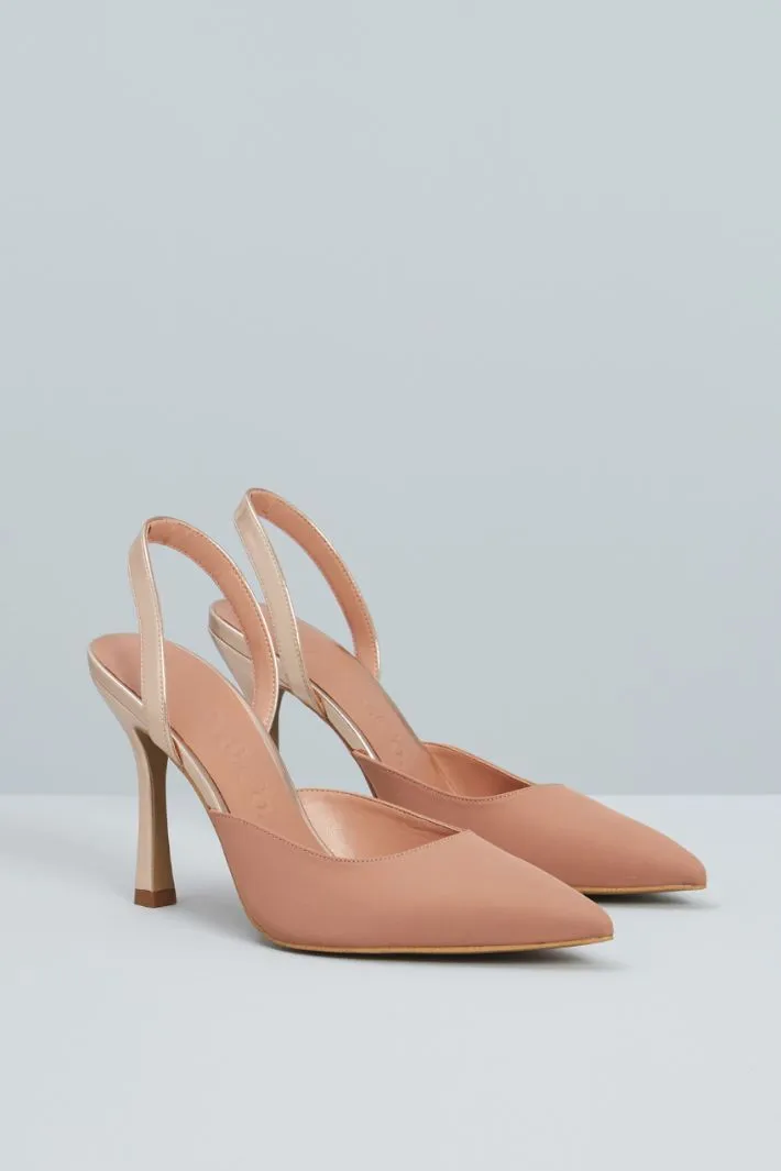 Slingback con nastri