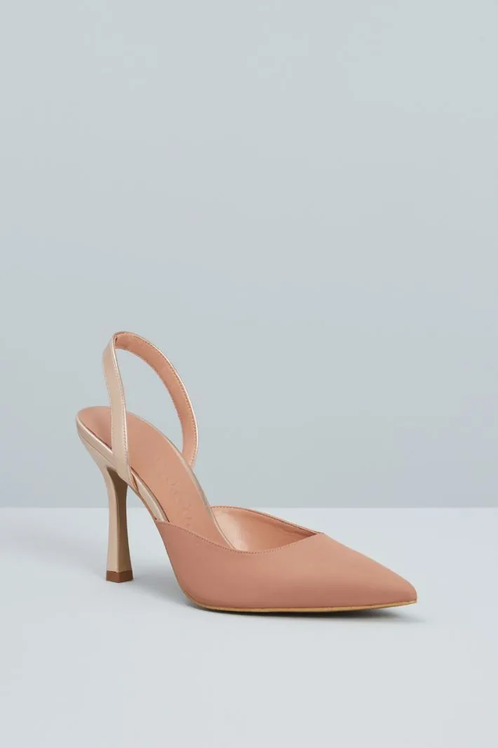 Slingback con nastri