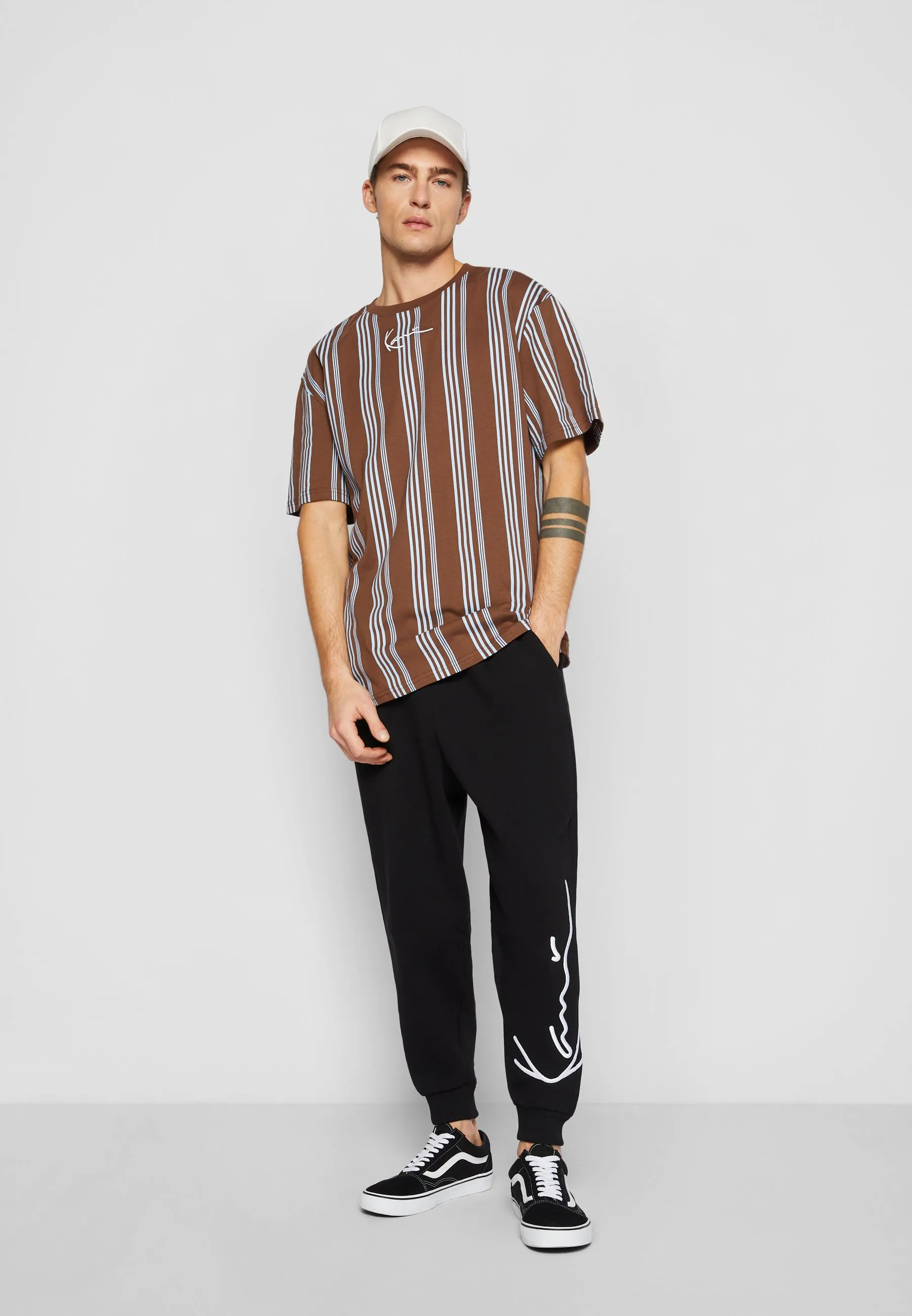 SMALL SIGNATURE STRIPED - T-shirt con stampa
