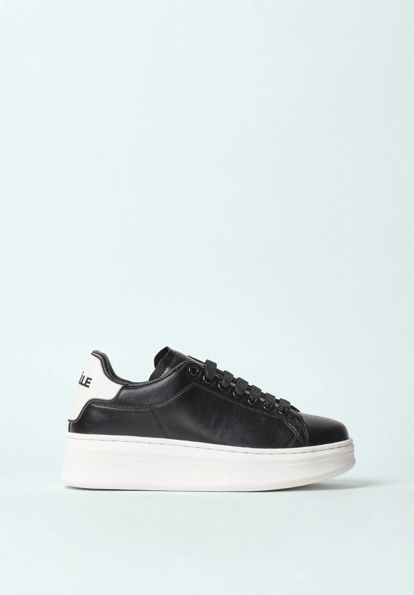 SNEAKERS ADDICT IN ECOPELLE CON TALLONE IN GOMMA