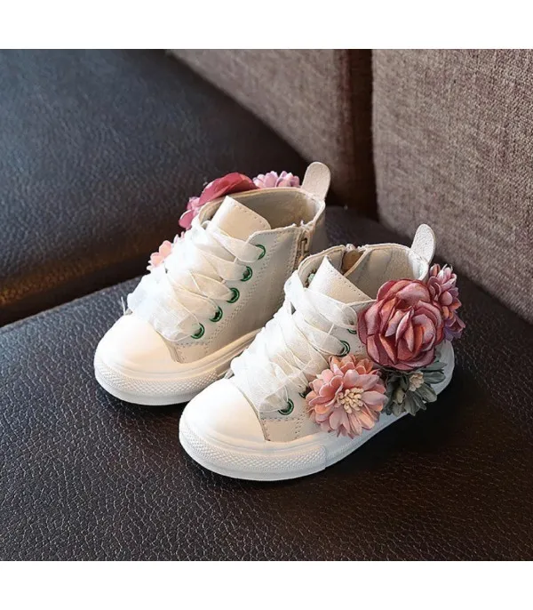 Sneakers baby-adult flower