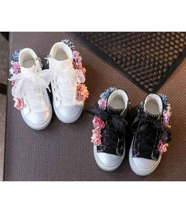 Sneakers baby-adult flower