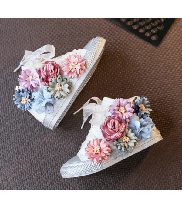 Sneakers baby-adult flower