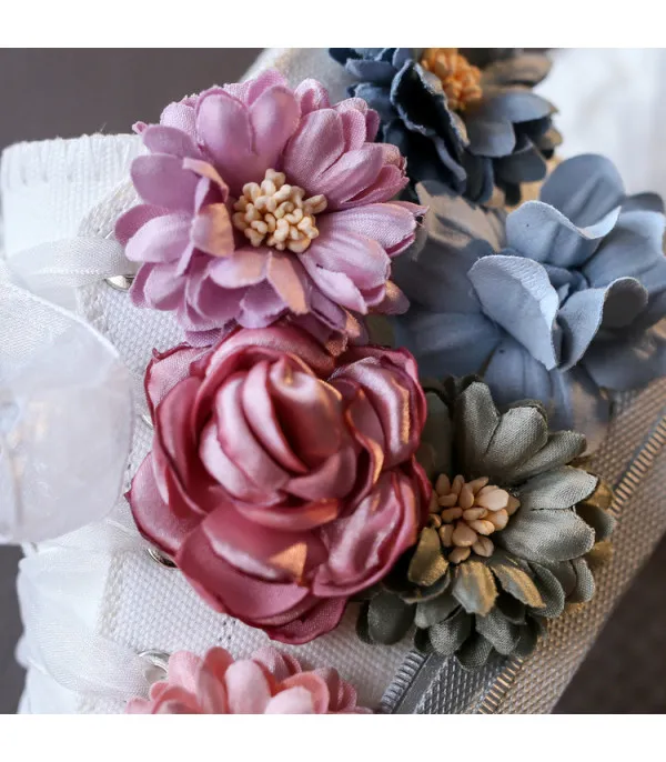 Sneakers baby-adult flower