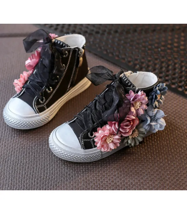 Sneakers baby-adult flower