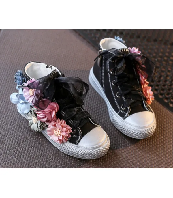 Sneakers baby-adult flower