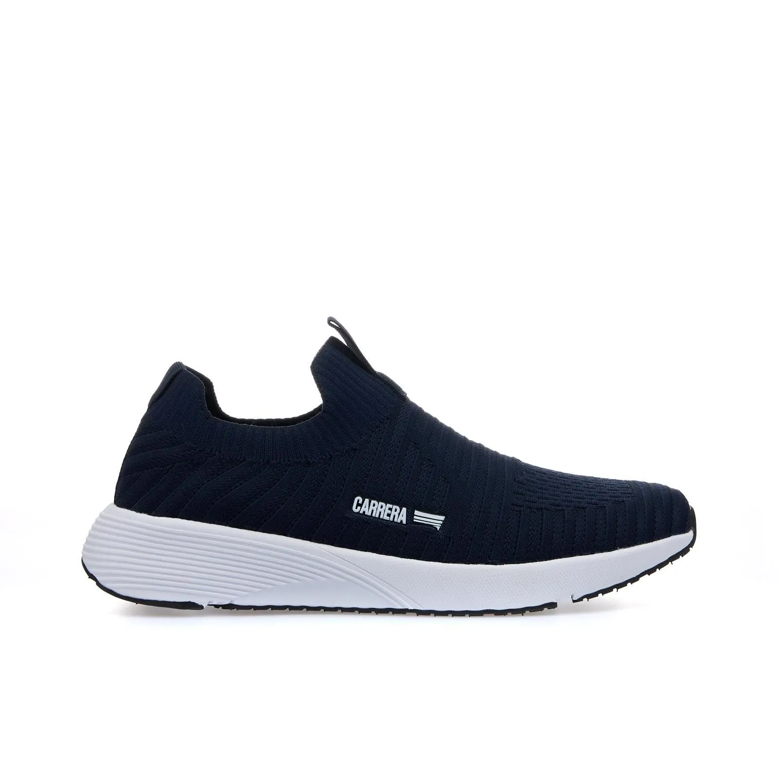 Sneakers blu slip-on con logo laterale