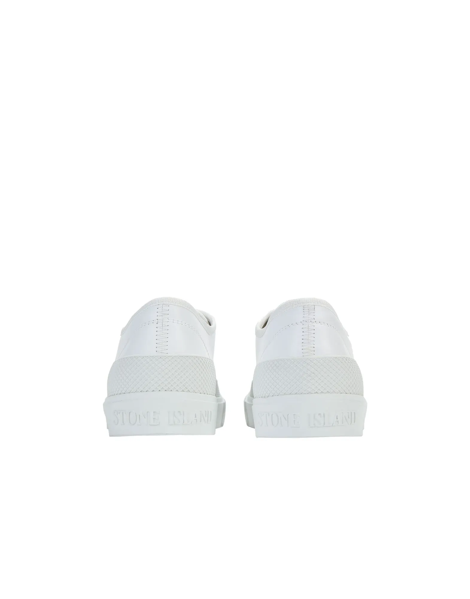 Sneakers Deck Basse con Logo Bianco