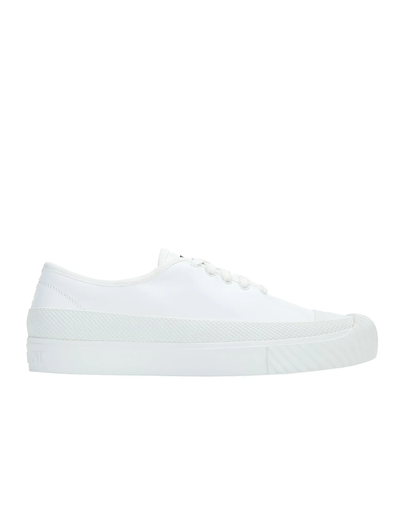 Sneakers Deck Basse con Logo Bianco