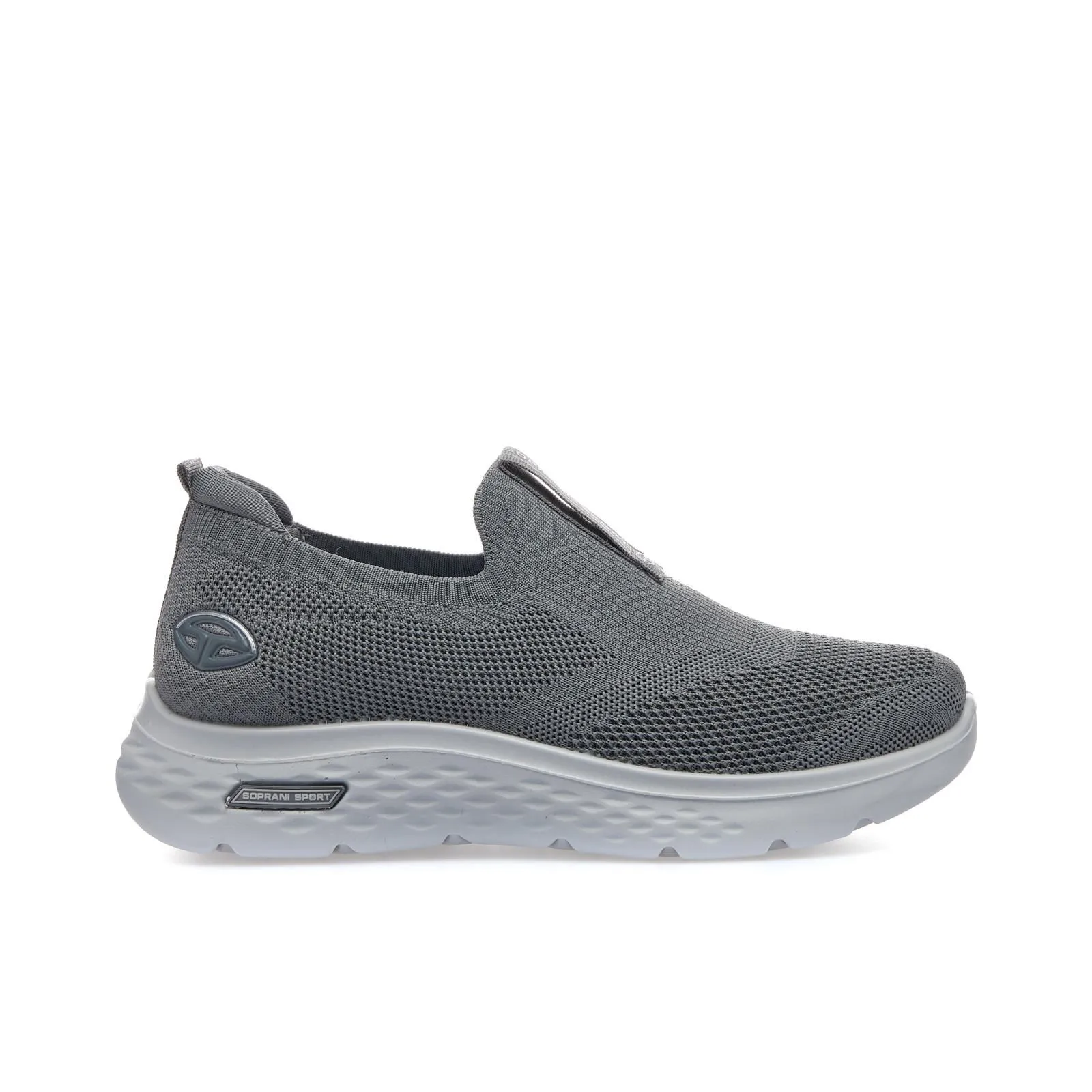 Sneakers runnig slip on grigie da uomo