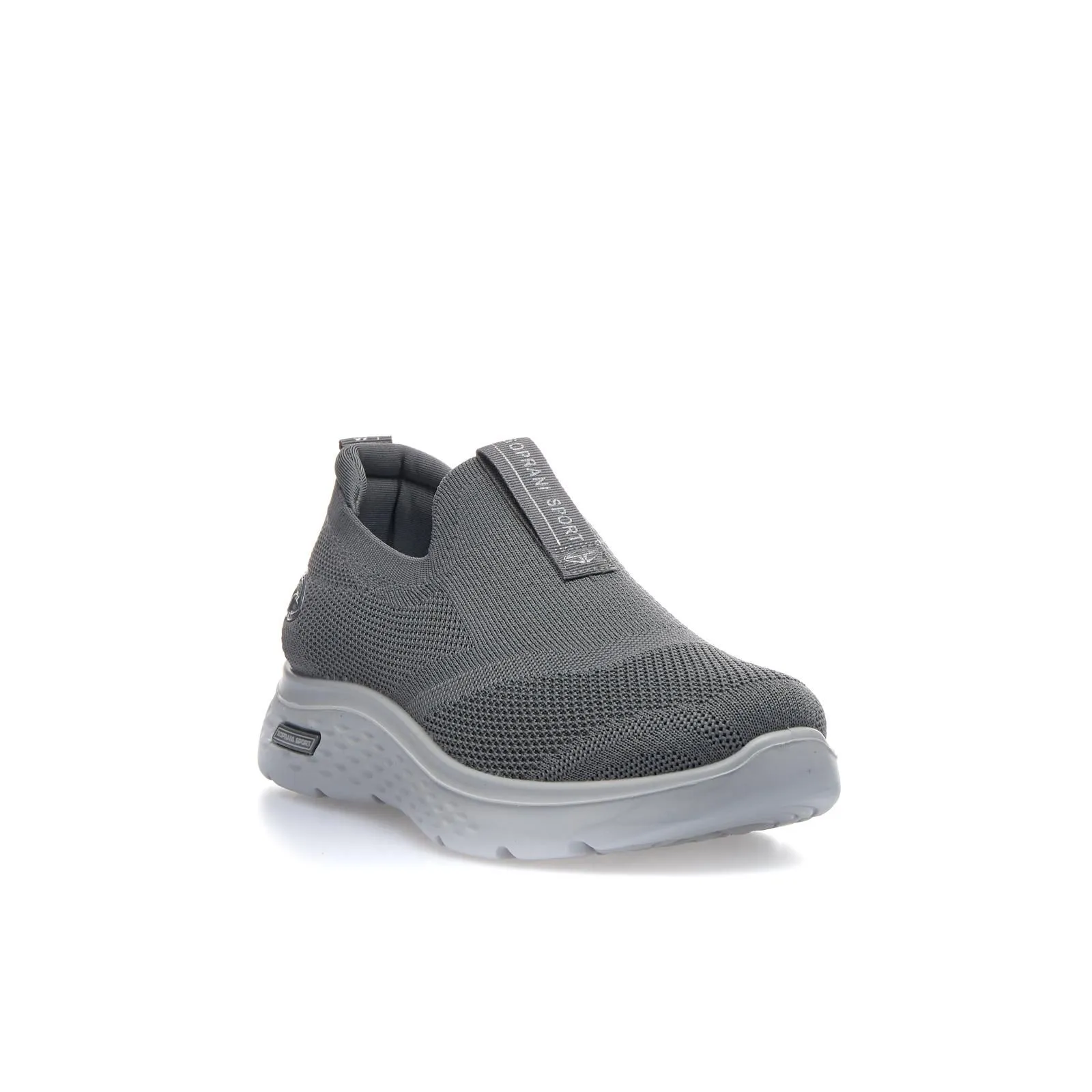 Sneakers runnig slip on grigie da uomo