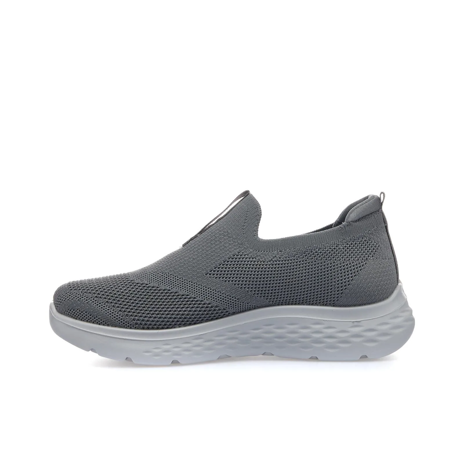 Sneakers runnig slip on grigie da uomo
