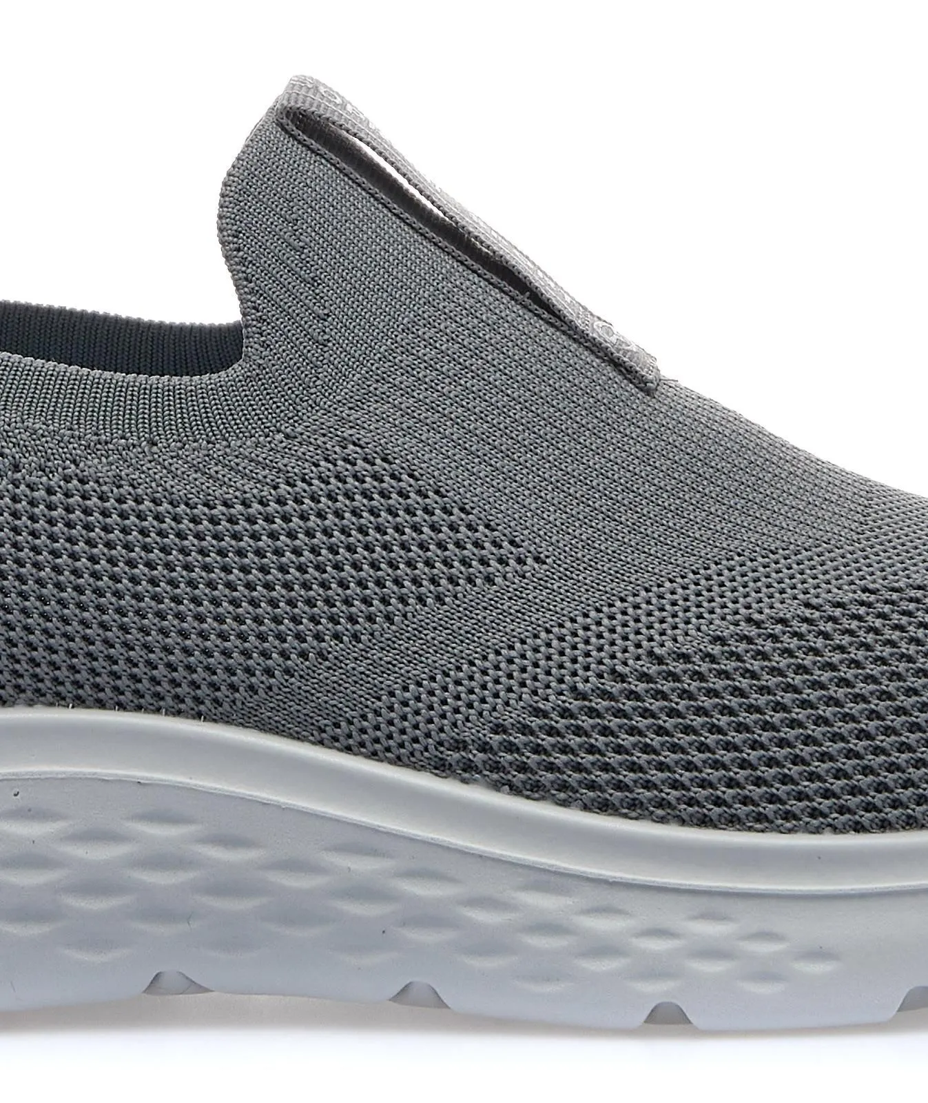 Sneakers runnig slip on grigie da uomo