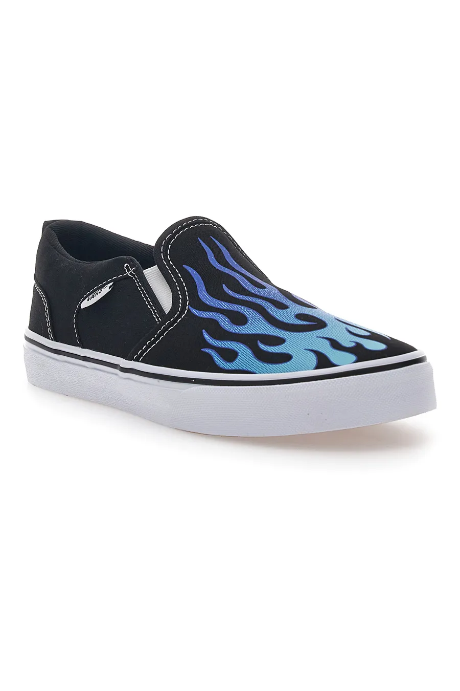 Sneakers Slip-On con Fiamme Vans Asher