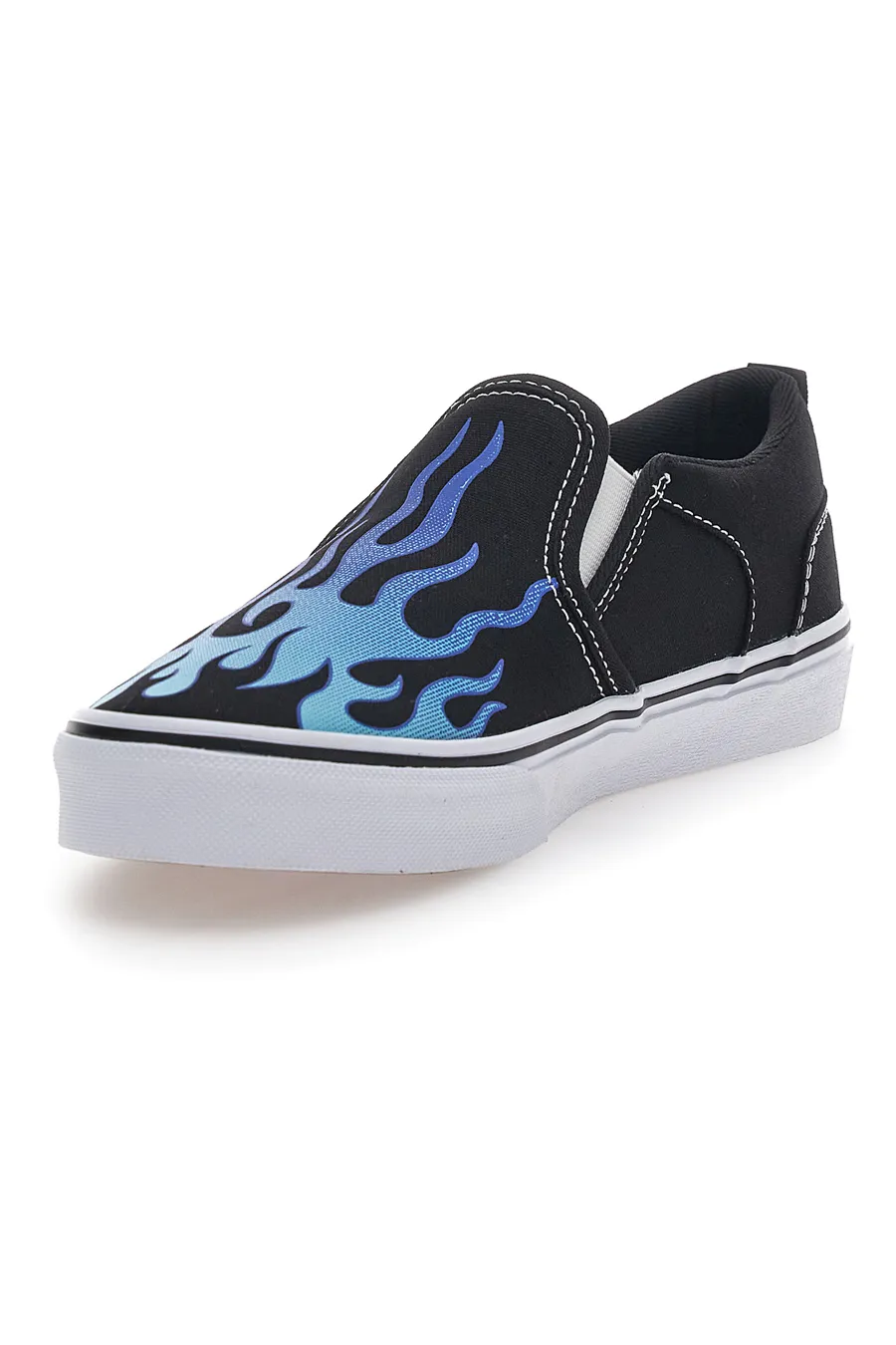 Sneakers Slip-On con Fiamme Vans Asher