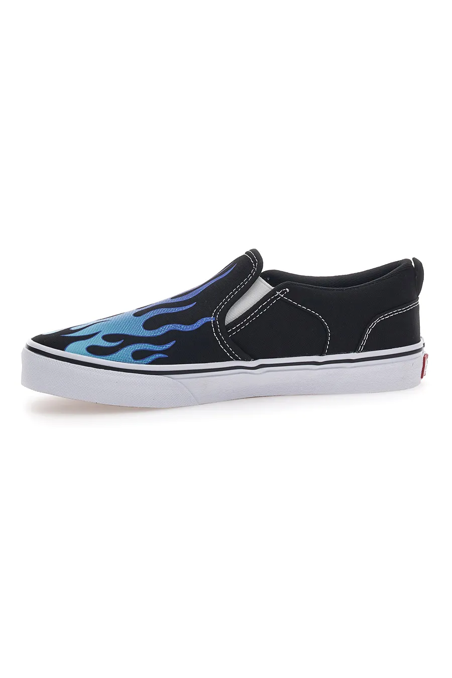 Sneakers Slip-On con Fiamme Vans Asher