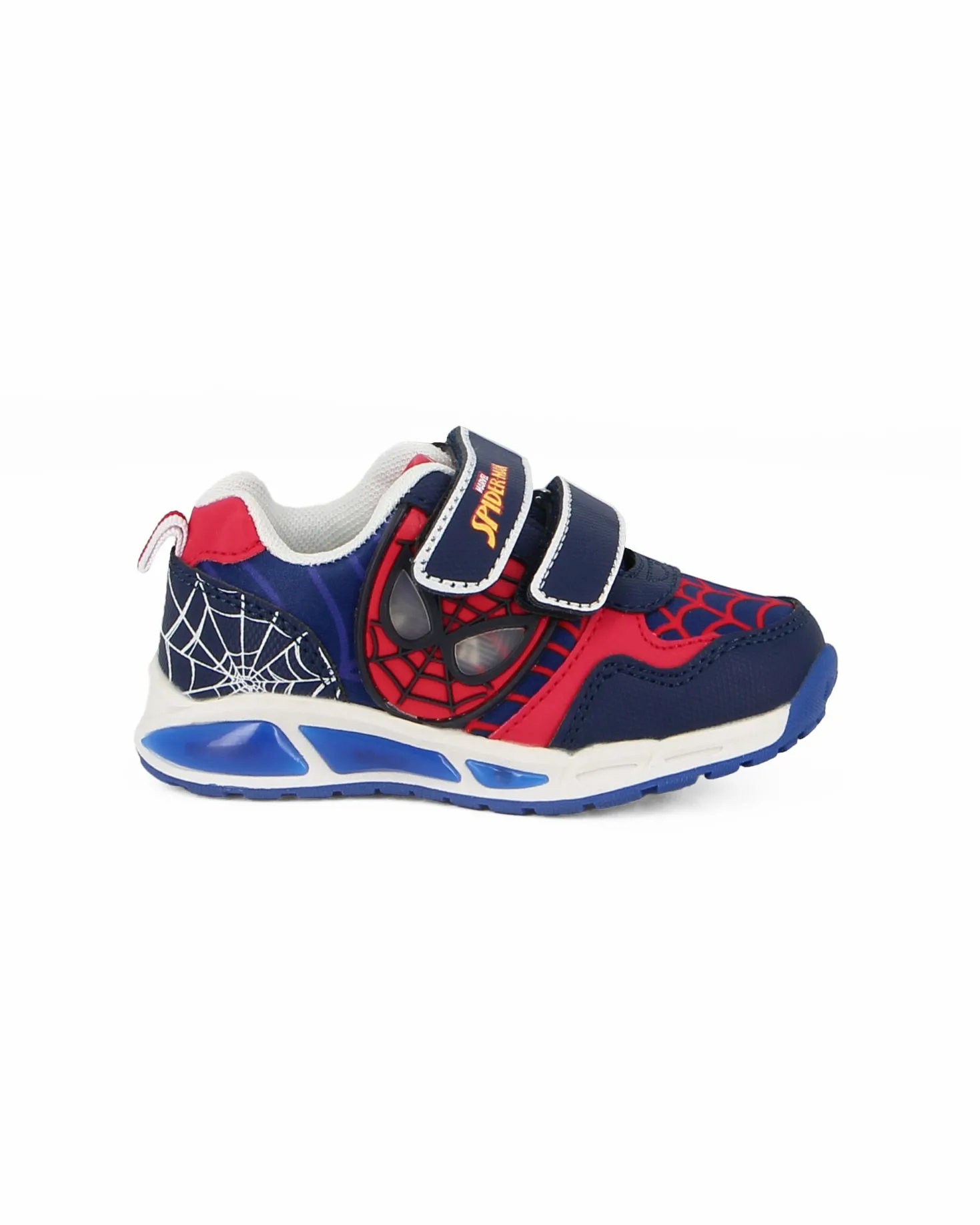 SPIDERMAN - Sneakers da bimbo blu con personaggio laterale in rilievo e luci                                            Previous
