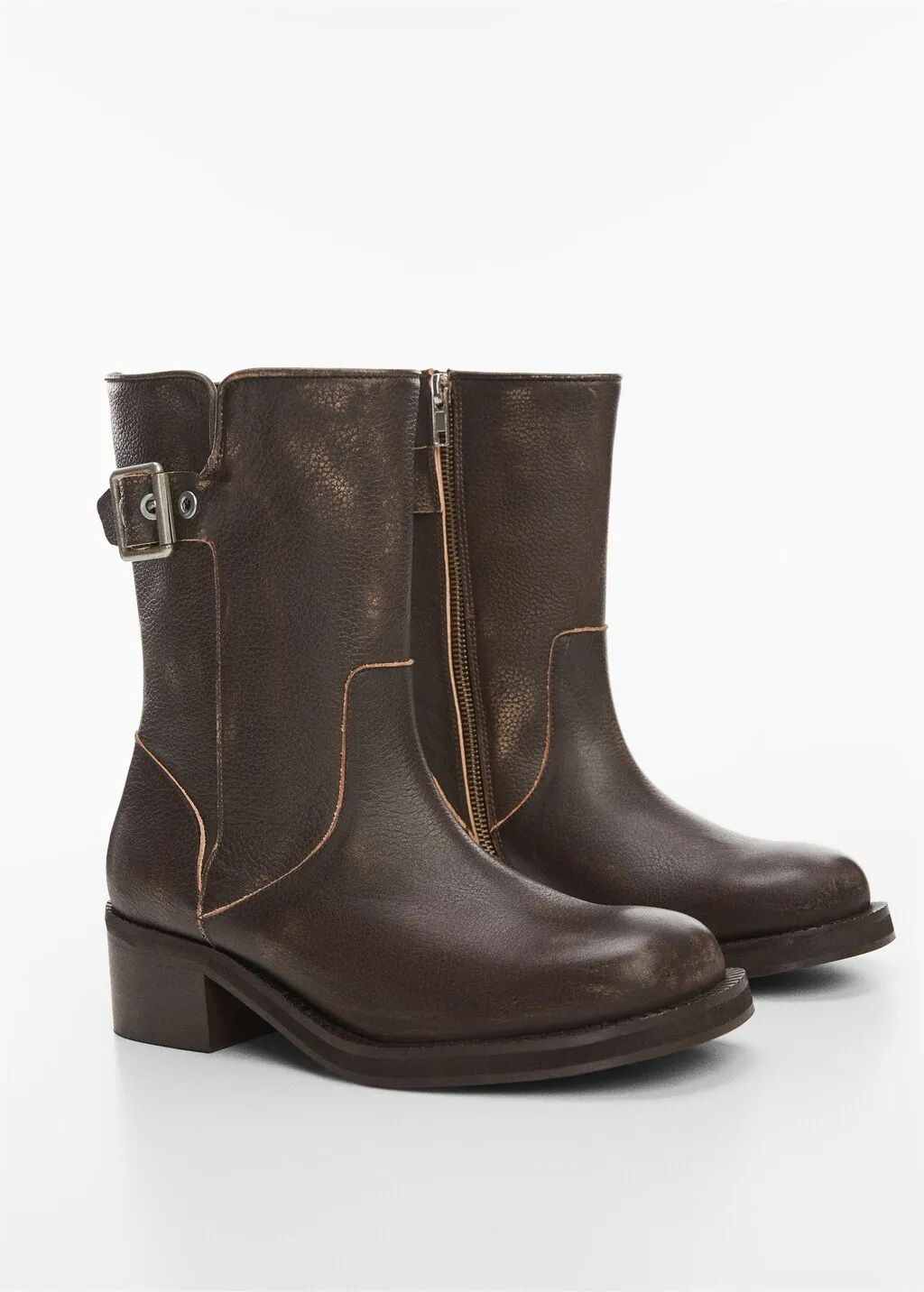 Stivaletti biker pelle
