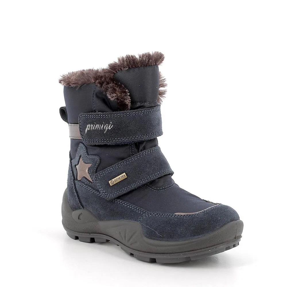 Stivaletti gore-tex da bambina navy-blu scuro            