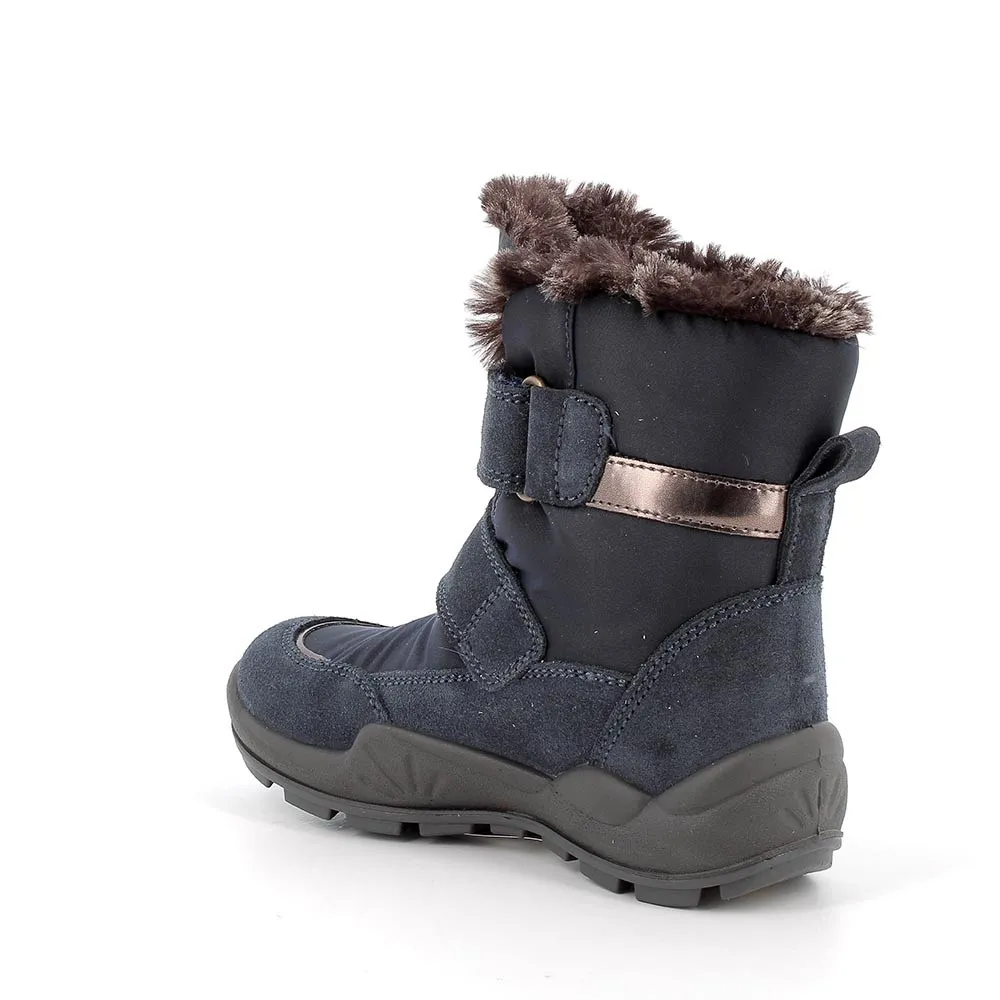 Stivaletti gore-tex da bambina navy-blu scuro            
