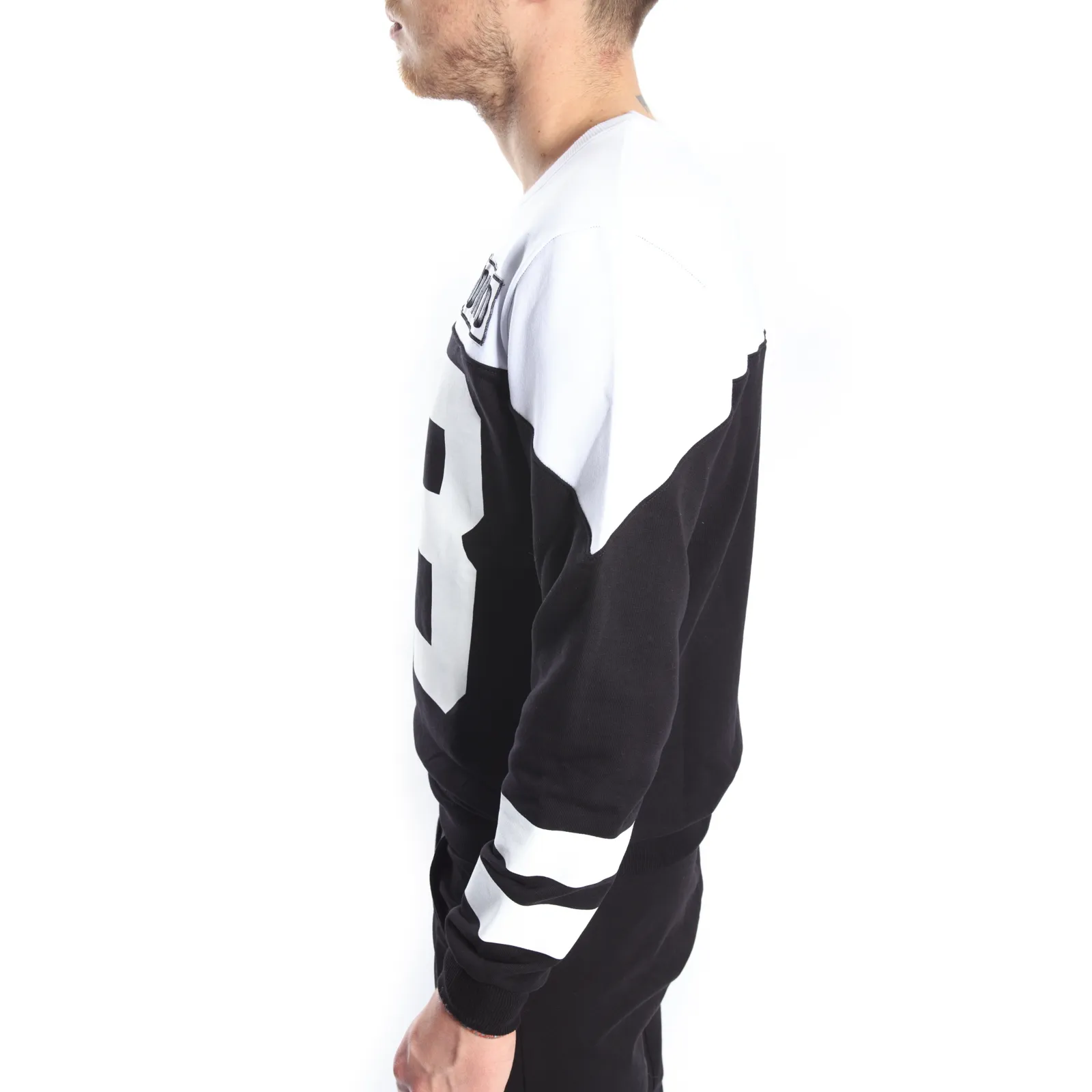 STK SUPER TOKYO Felpa con stampa NERO STK1137
