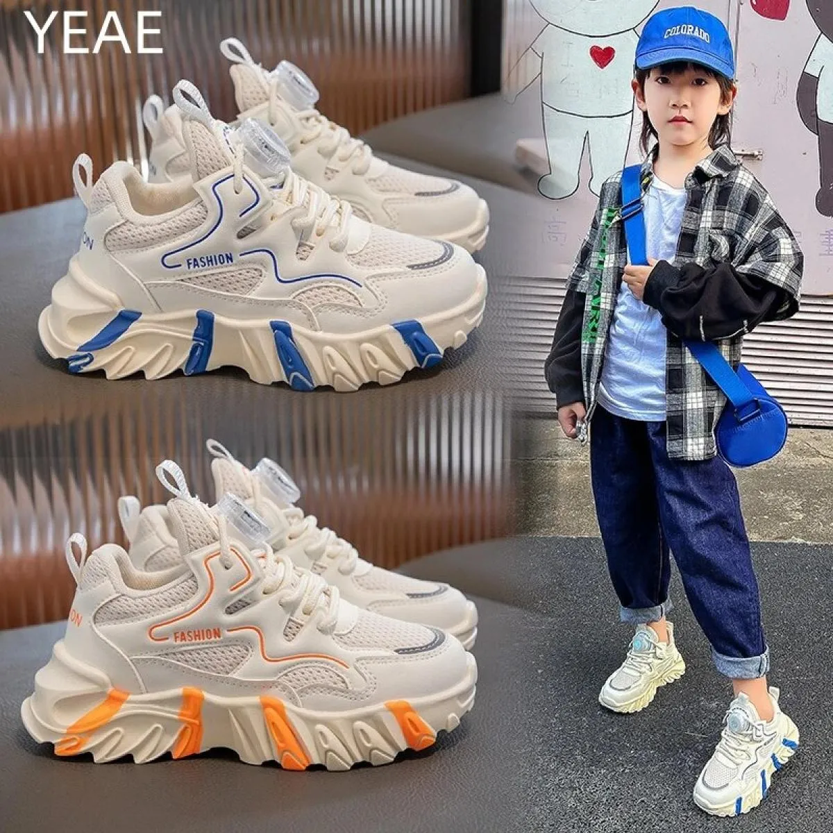 Studenti sportivi primaverili e autunnali Tutti abbinati Scarpe da papà Scarpe sportive per bambini Scarpe da esterno Alla moda