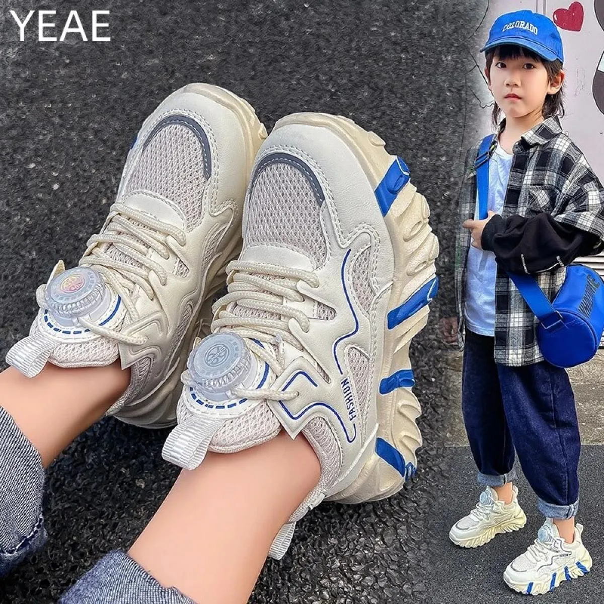 Studenti sportivi primaverili e autunnali Tutti abbinati Scarpe da papà Scarpe sportive per bambini Scarpe da esterno Alla moda