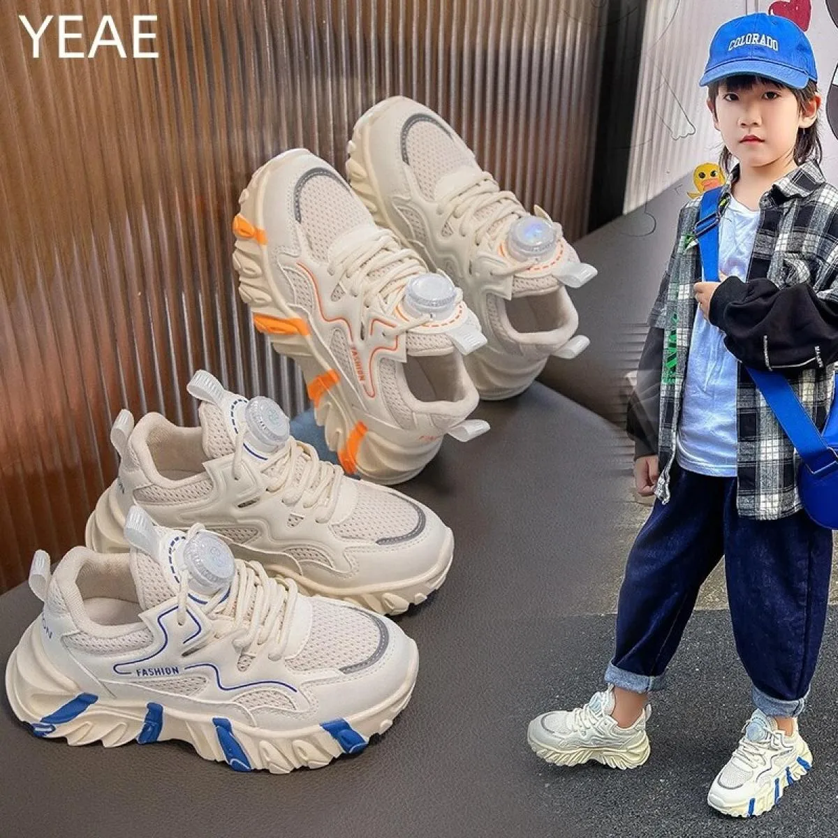 Studenti sportivi primaverili e autunnali Tutti abbinati Scarpe da papà Scarpe sportive per bambini Scarpe da esterno Alla moda