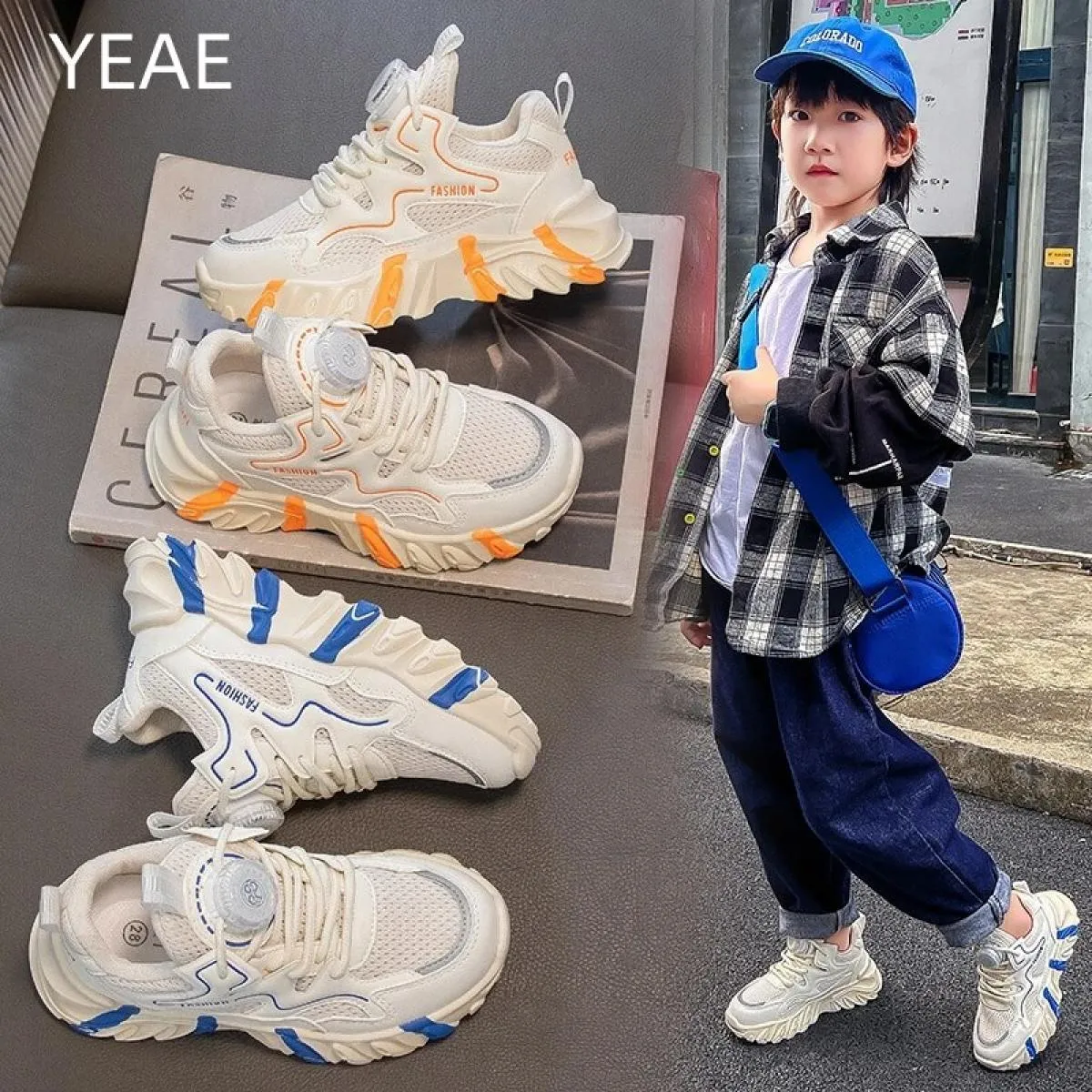 Studenti sportivi primaverili e autunnali Tutti abbinati Scarpe da papà Scarpe sportive per bambini Scarpe da esterno Alla moda