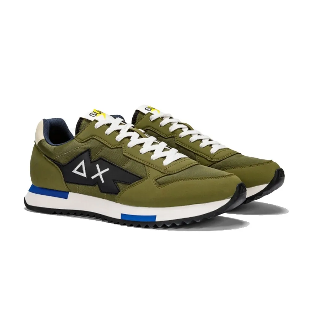 Sun 68 Jaki Bicolor Nylon Verde M Bianco Nero - Sneakers Uomo