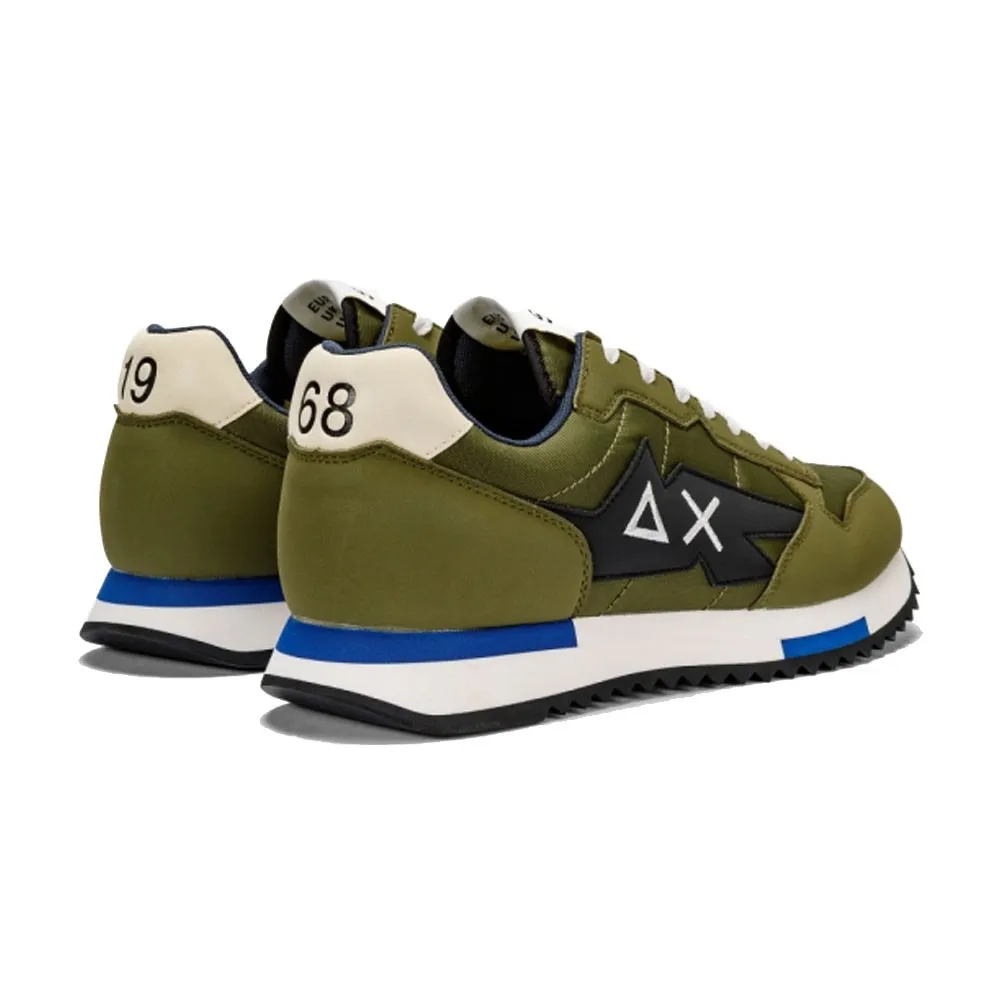 Sun 68 Jaki Bicolor Nylon Verde M Bianco Nero - Sneakers Uomo