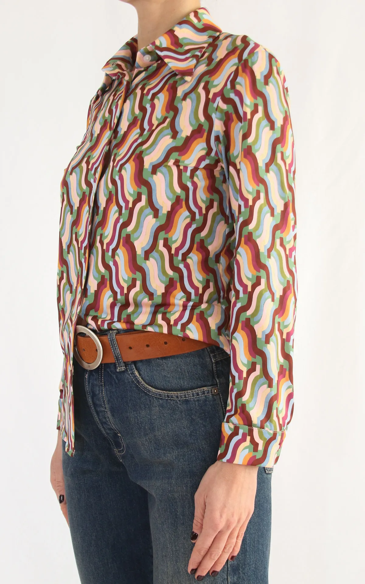 SusanDi – camicia maglina – rosa/verde/bordeaux