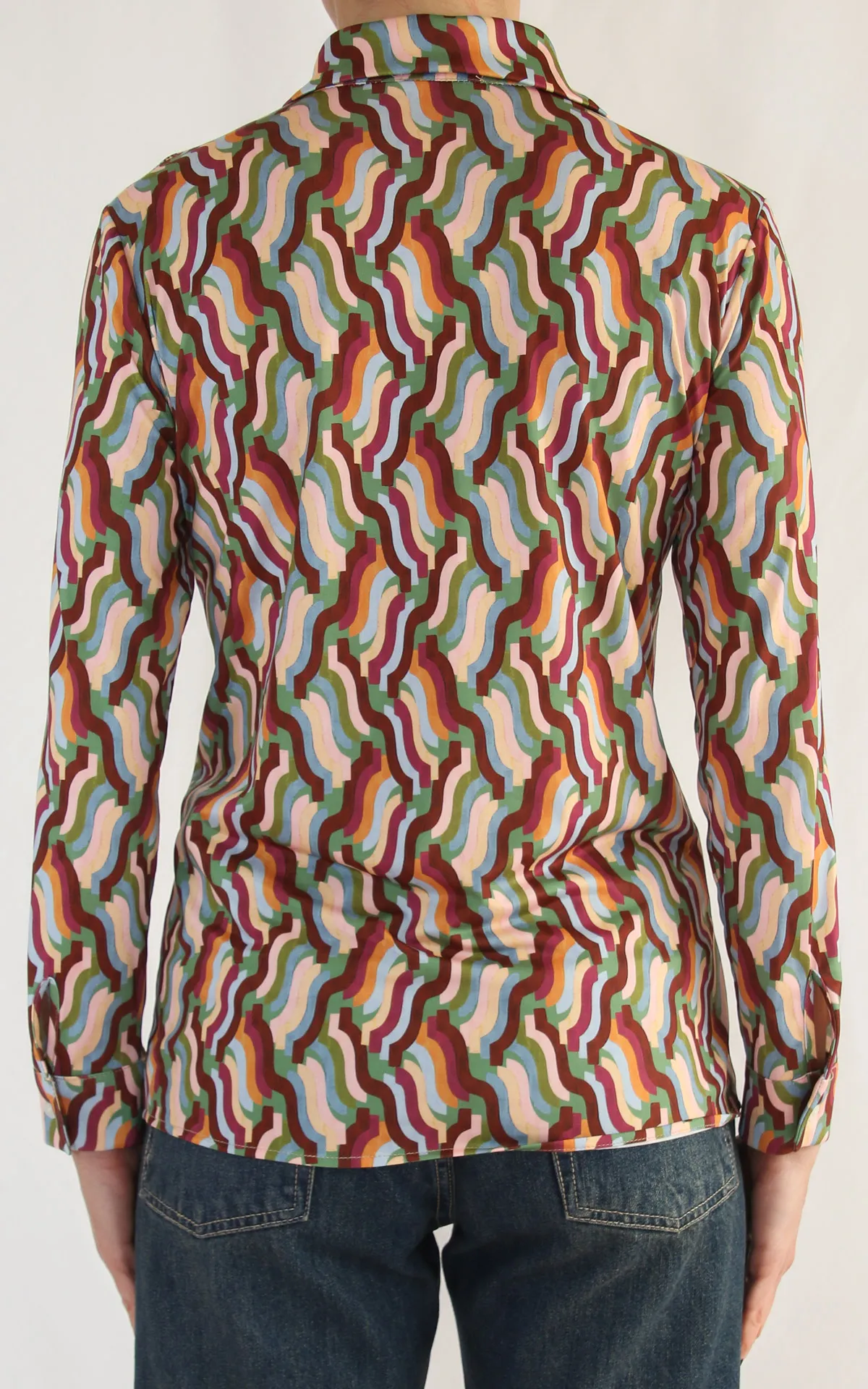 SusanDi – camicia maglina – rosa/verde/bordeaux