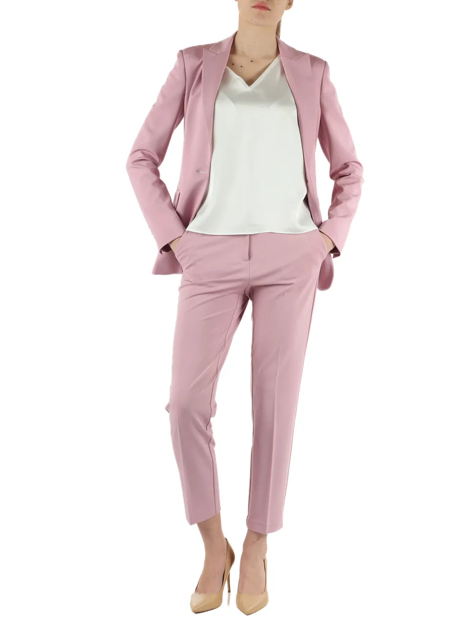 Tailleur pantalone in misto viscosa LASER