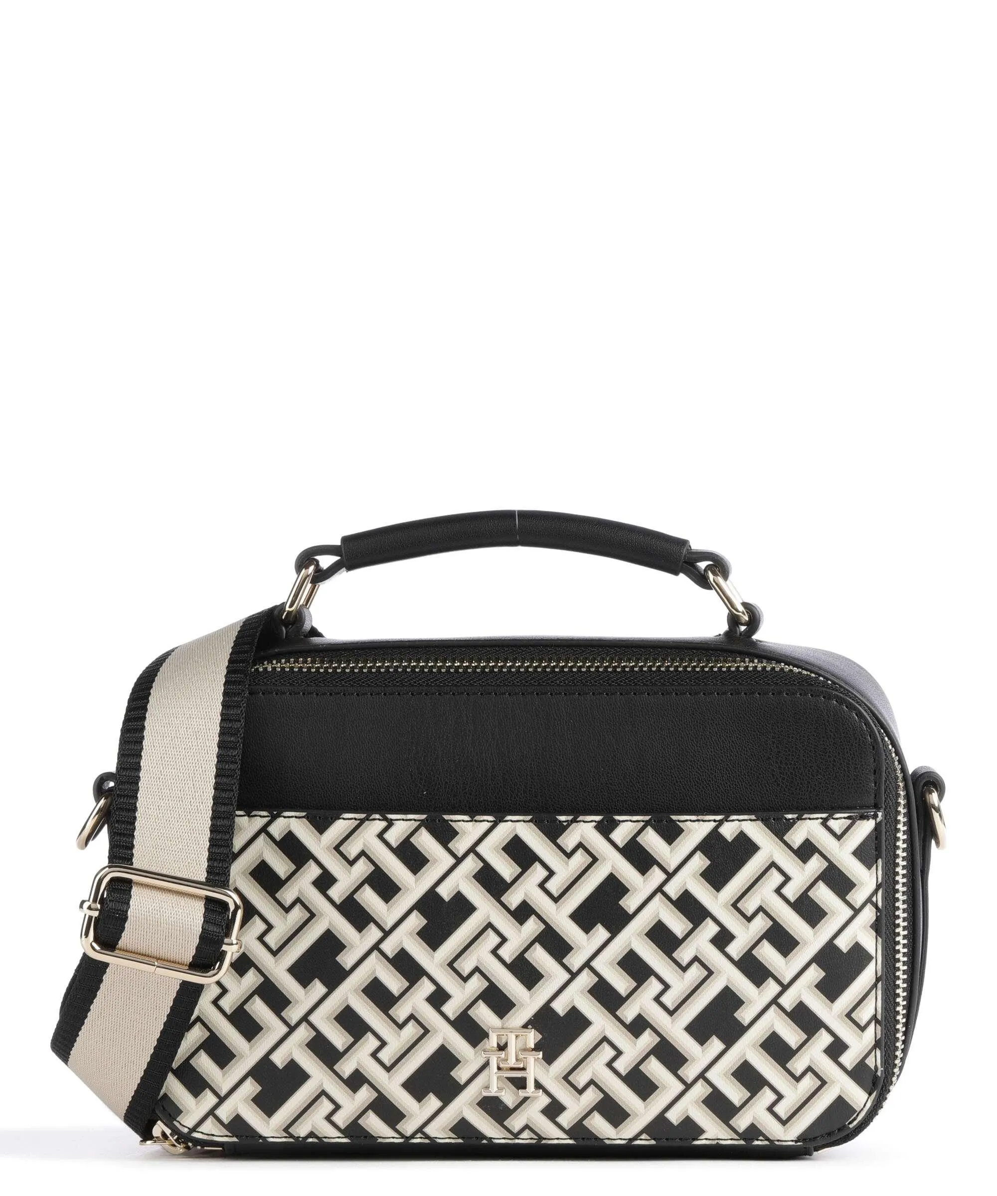  Tommy Hilfiger Iconic Borsa a tracolla pelle sintetica nero  