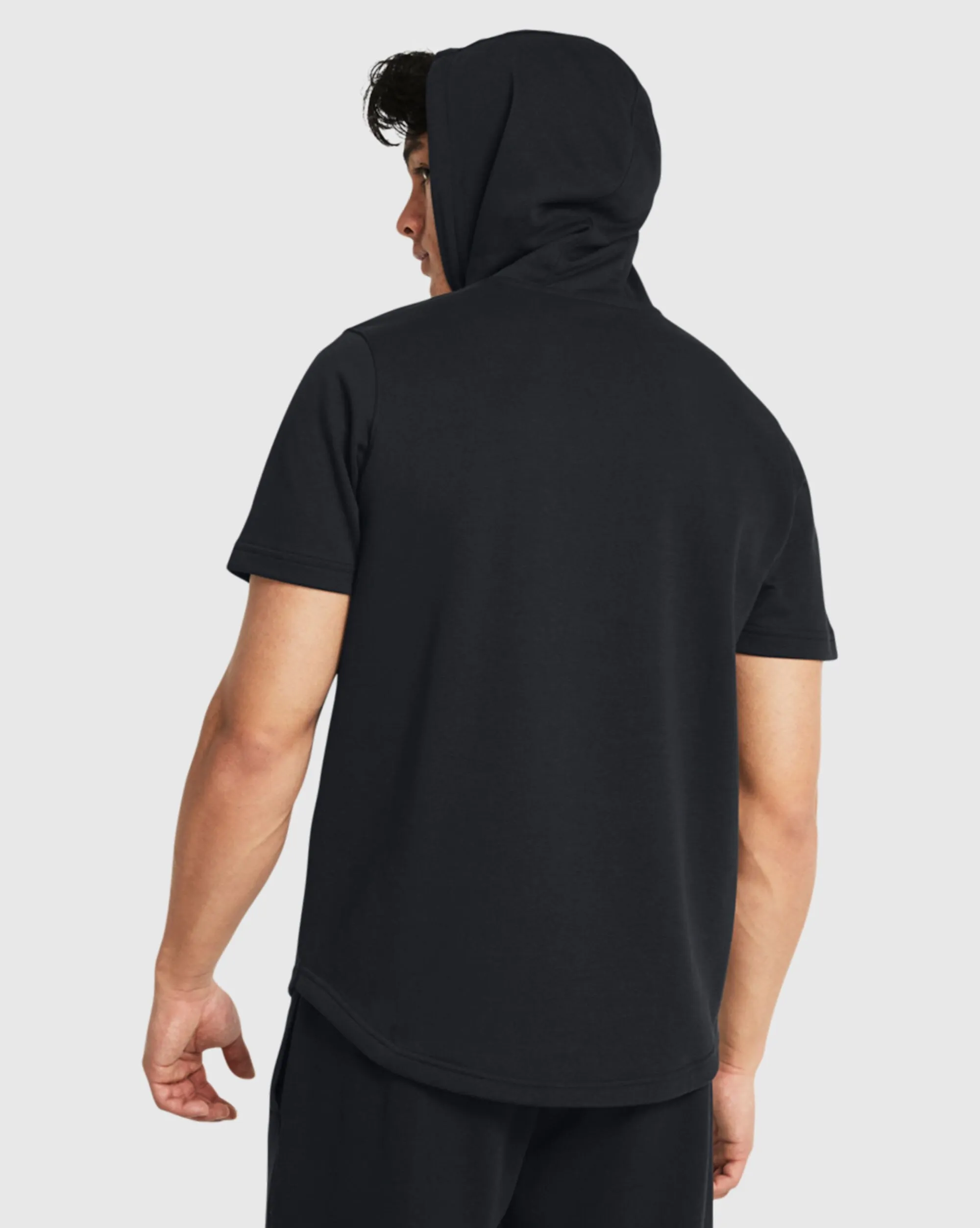 Under Armour Felpa con cappuccio a maniche corte Project Rock Nero Uomo