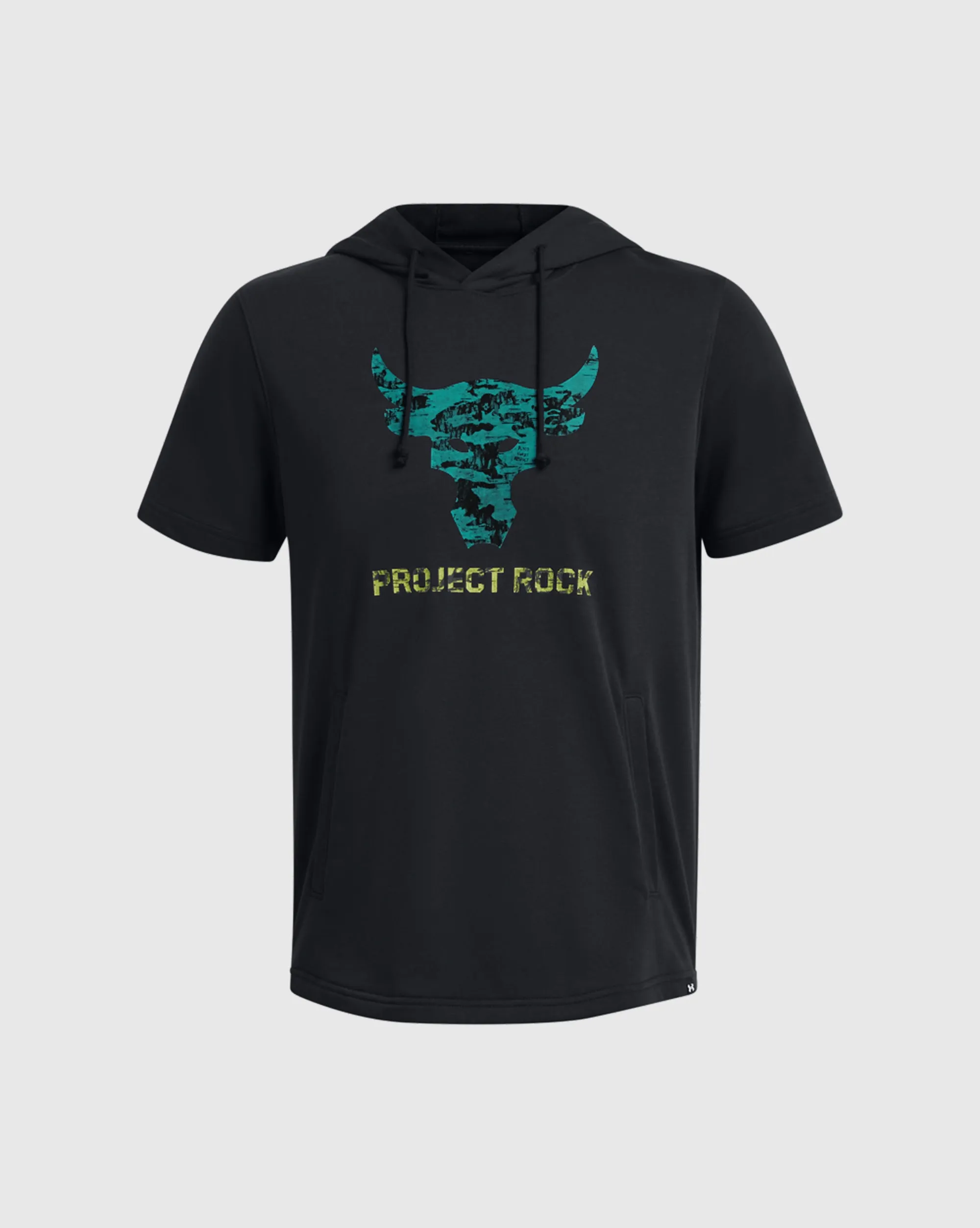 Under Armour Felpa con cappuccio a maniche corte Project Rock Nero Uomo