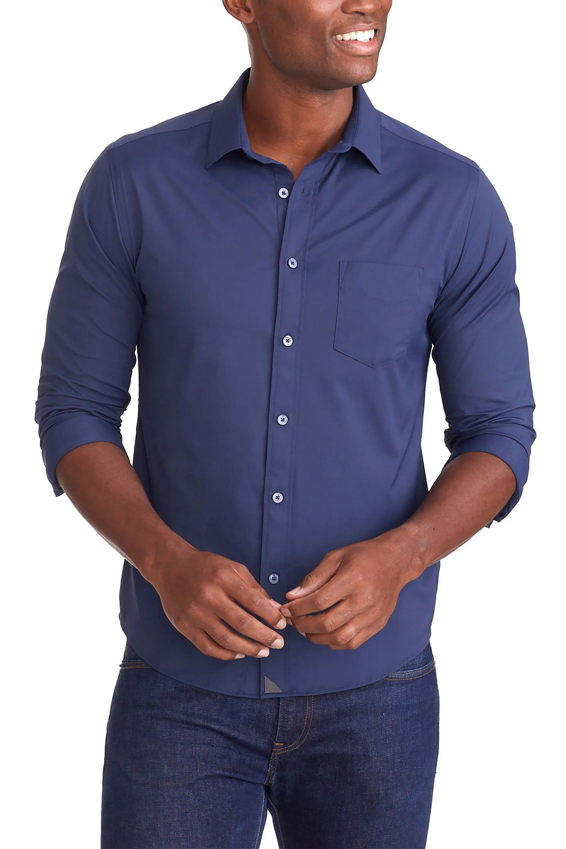 UNTUcKit - Camicia gironda comoda senza rughe    