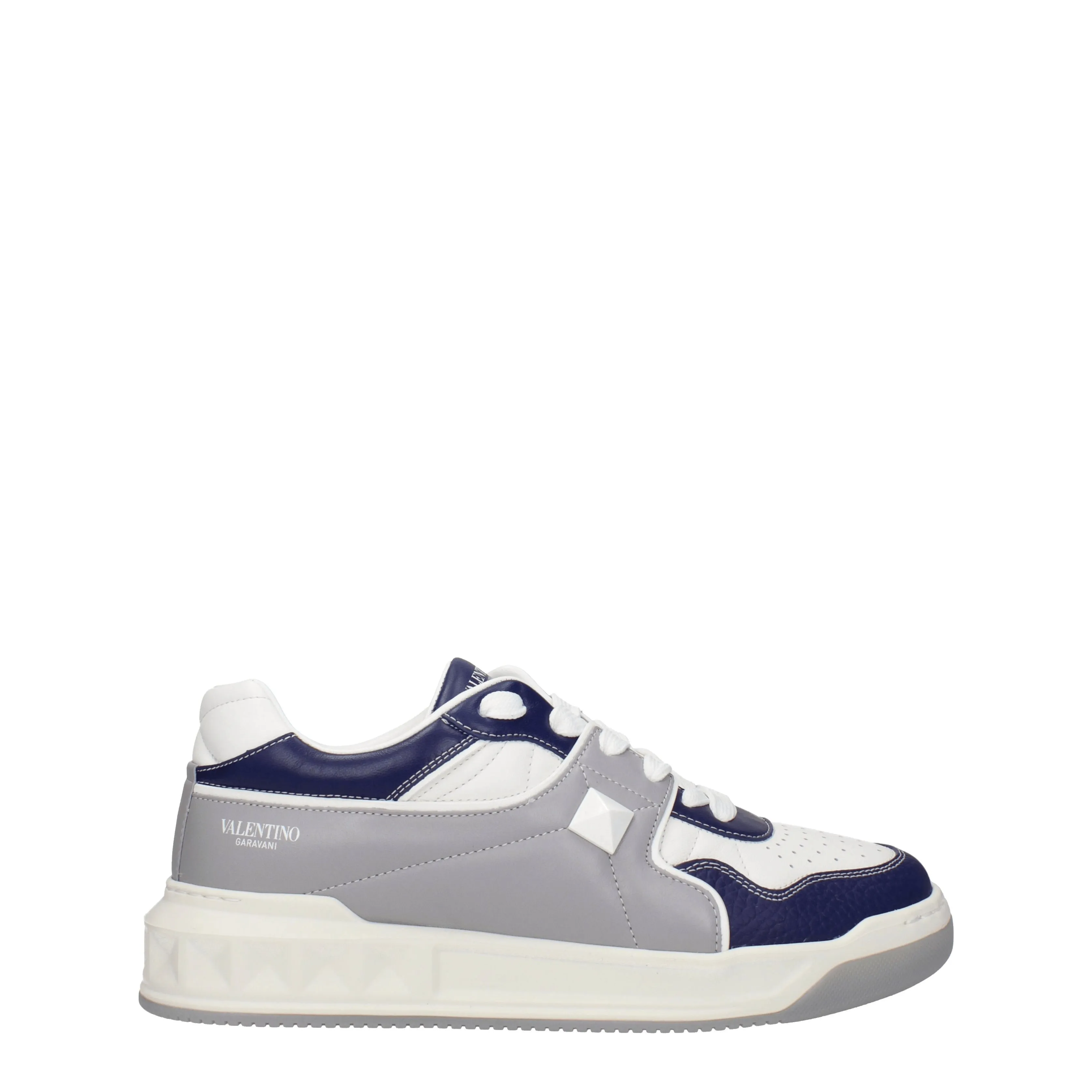 Valentino Garavani Sneakers Uomo Pelle Grigio/Blu