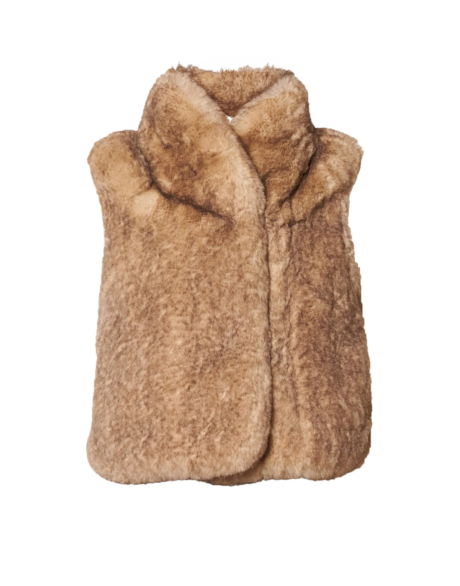 VANESSA BRUNO Gilet Marcello in Eco Pelliccia Greige